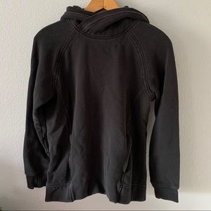 Lululemon Womens Black Cowl Neck Hoodie